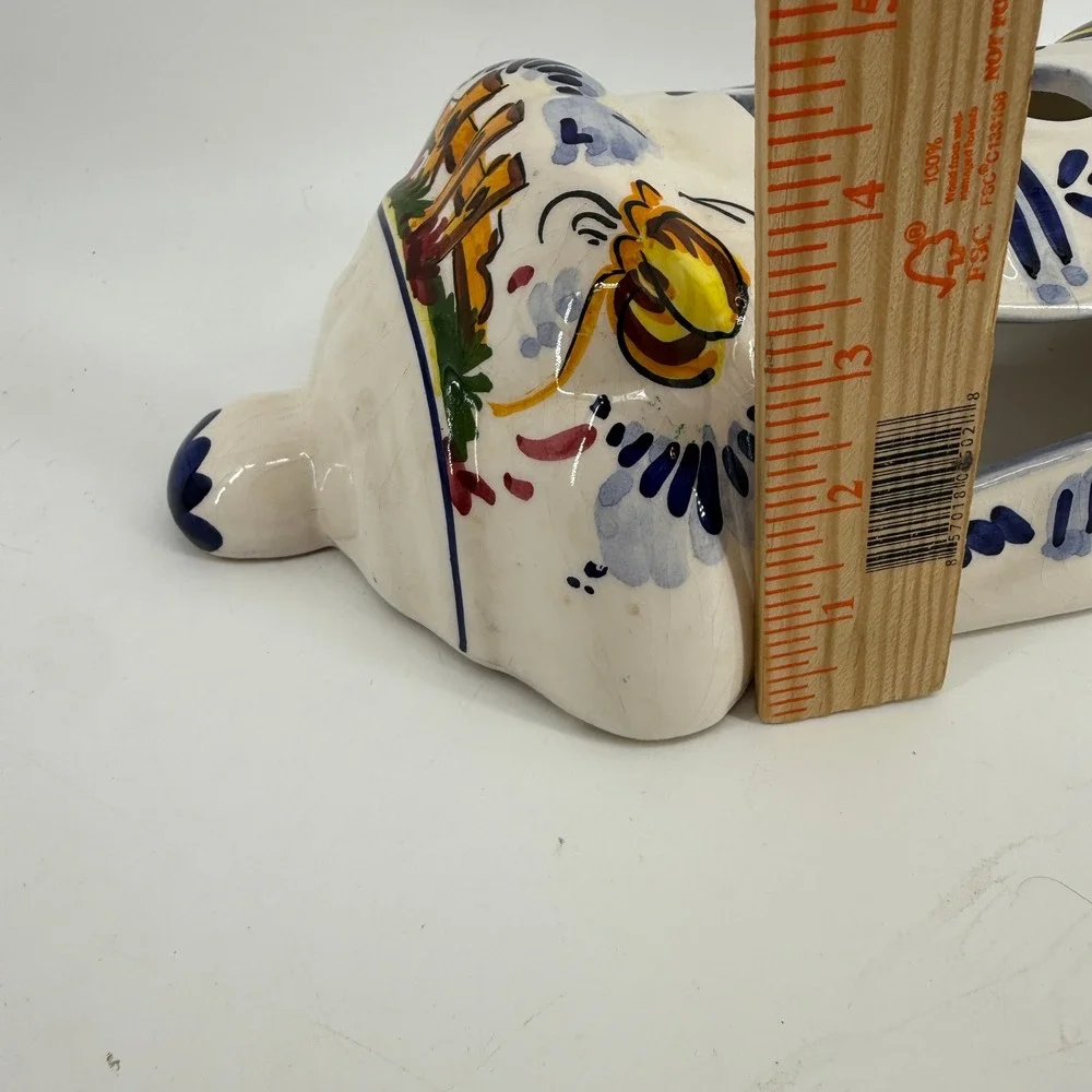 Ceramic Wall Pocket Home Decor Wall‎ Sconce White Hand Painted Mediterranean